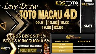 Keluaran Toto Macau 4D Hari Ini Tercepat